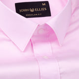 Frendix Pink Front Placket Giza Cotton Shirt - John Ellies