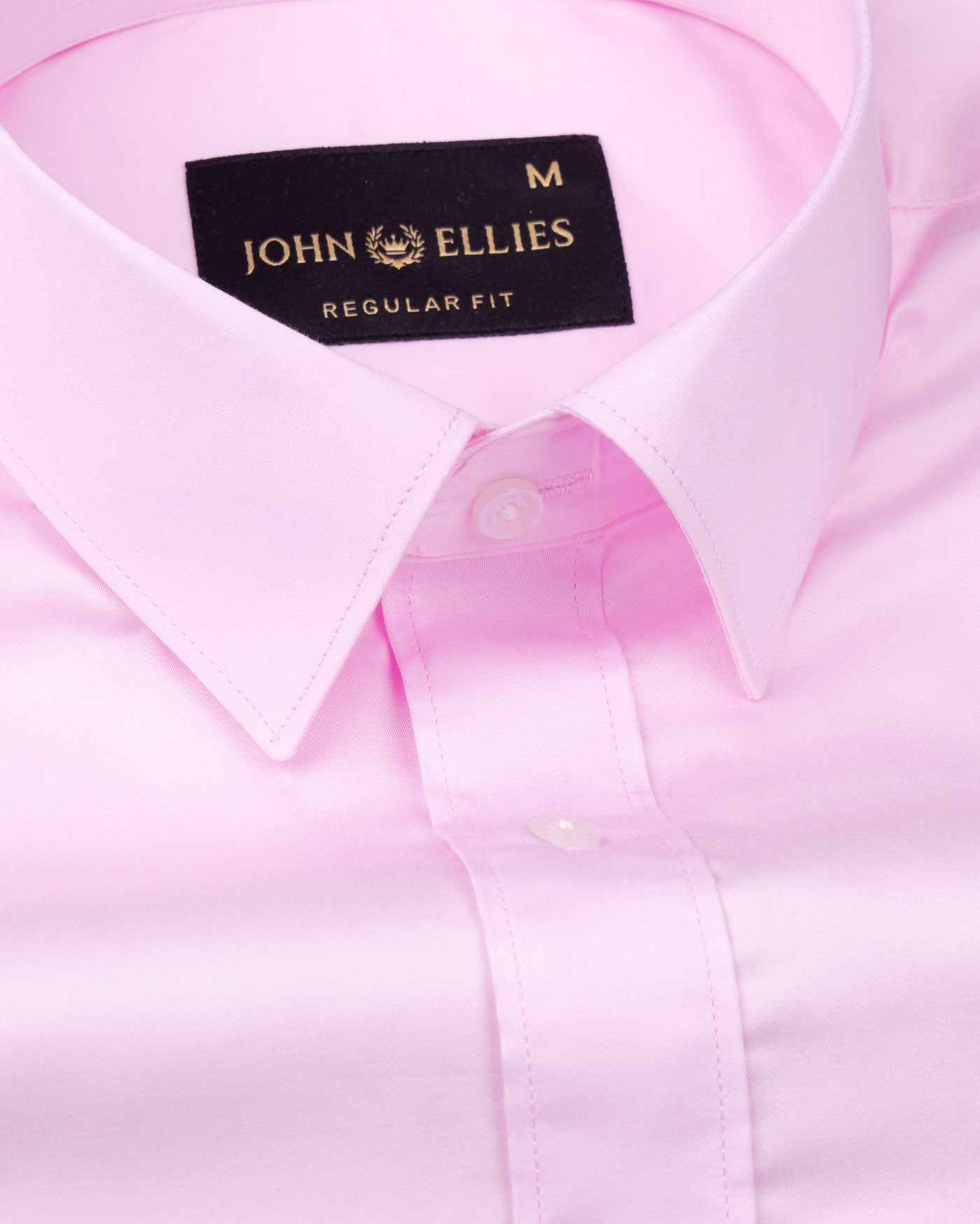 Frendix Pink Front Placket Giza Cotton Shirt - John Ellies