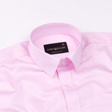 Frendix Pink Front Placket Giza Cotton Shirt - John Ellies