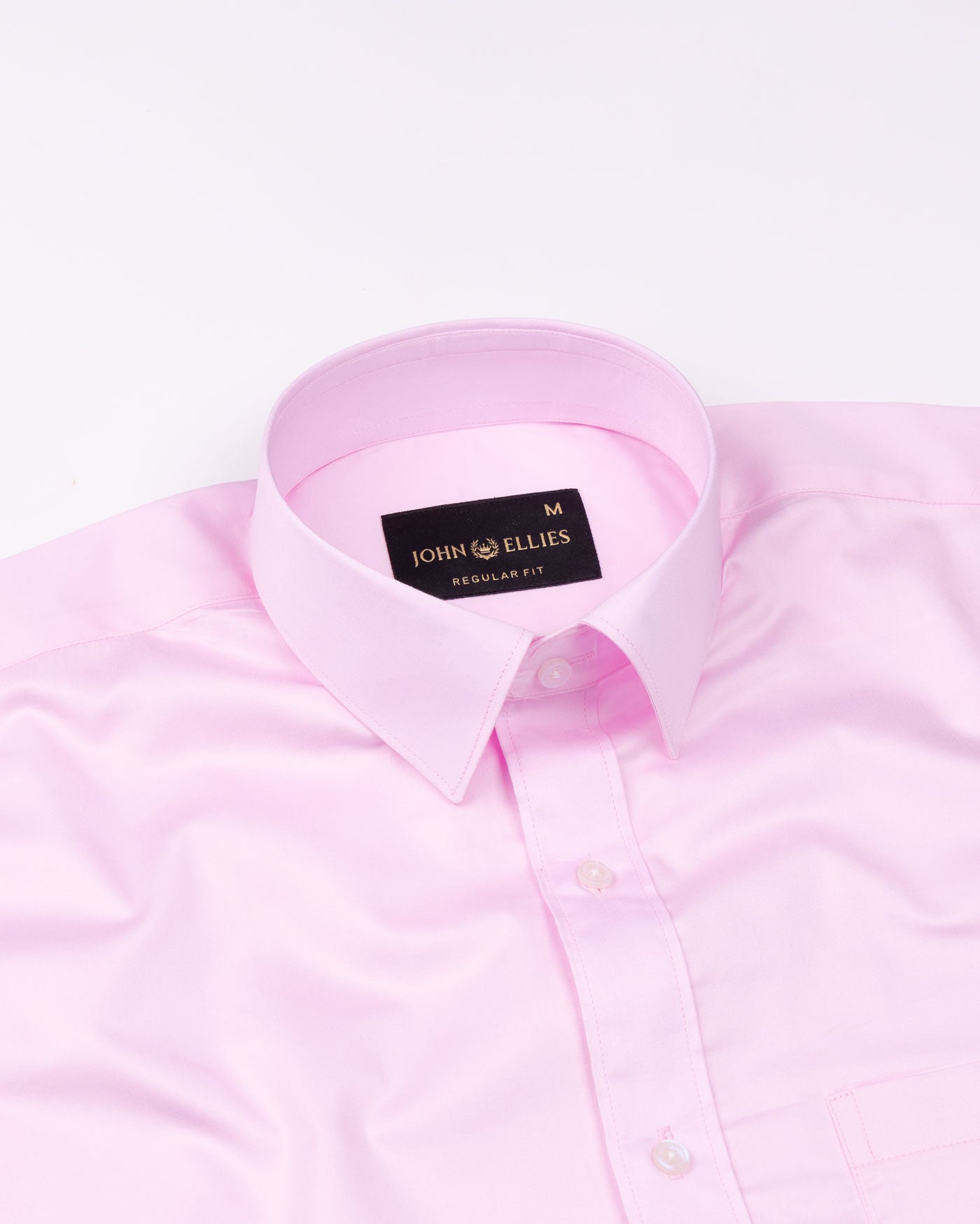 Frendix Pink Front Placket Giza Cotton Shirt - John Ellies