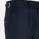 Vittorio Navy Blue Checked Formal Single Pleated Italian Pant - John Ellies