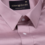 Frendix Dusky Pink Front Placket Giza Cotton Shirt - John Ellies