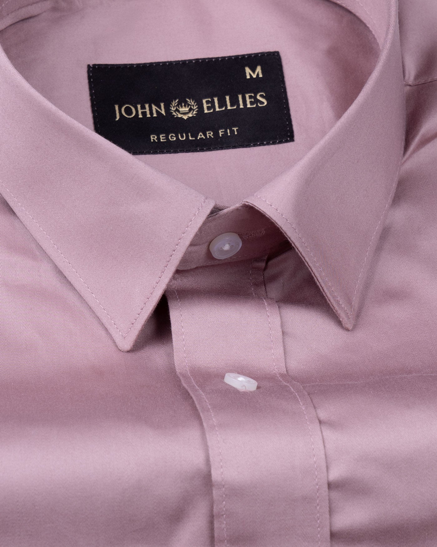 Frendix Dusky Pink Front Placket Giza Cotton Shirt - John Ellies