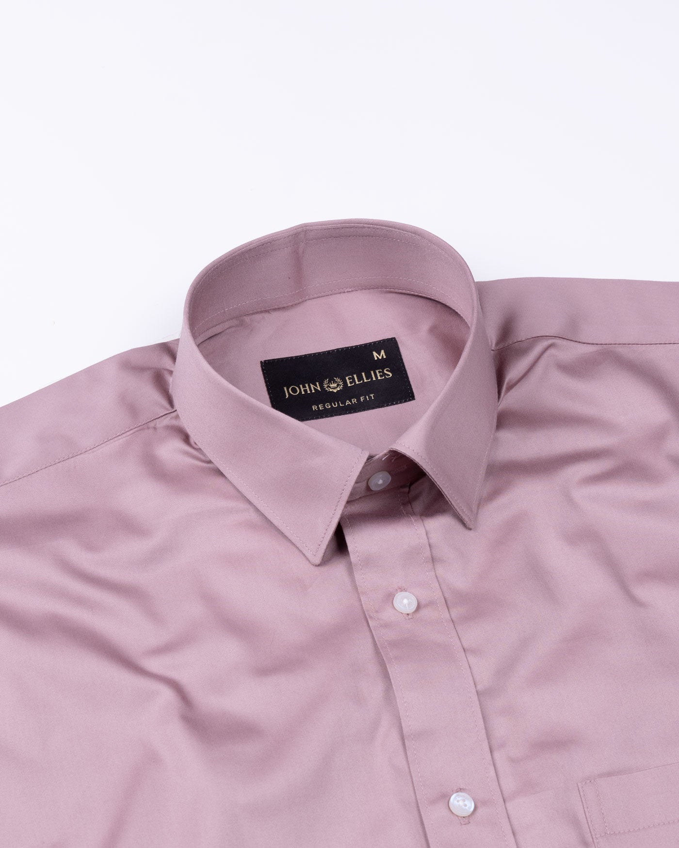 Frendix Dusky Pink Front Placket Giza Cotton Shirt - John Ellies