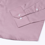 Frendix Dusky Pink Front Placket Giza Cotton Shirt - John Ellies