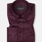 Frendix Maroon Front Placket Giza Cotton Shirt - John Ellies