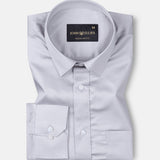 Frendix Silver Front Placket Giza Cotton Shirt - John Ellies