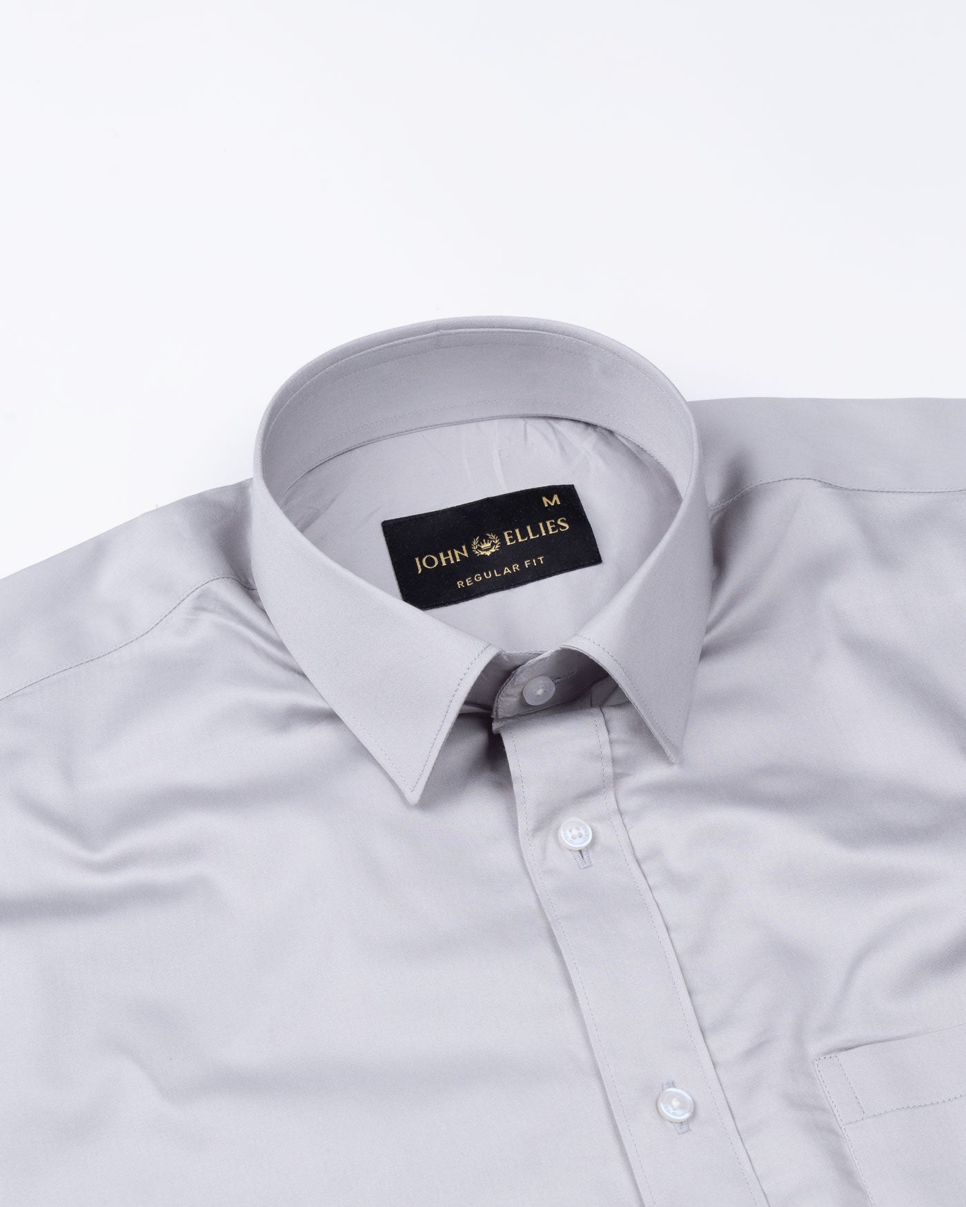 Frendix Silver Front Placket Giza Cotton Shirt - John Ellies