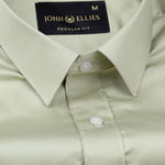 Frendix Olive Front Placket Giza Cotton Shirt - John Ellies