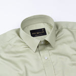 Frendix Olive Front Placket Giza Cotton Shirt - John Ellies