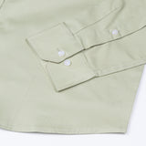 Frendix Olive Front Placket Giza Cotton Shirt - John Ellies