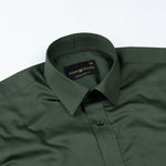 Frendix Green Front Placket Giza Cotton Shirt - John Ellies