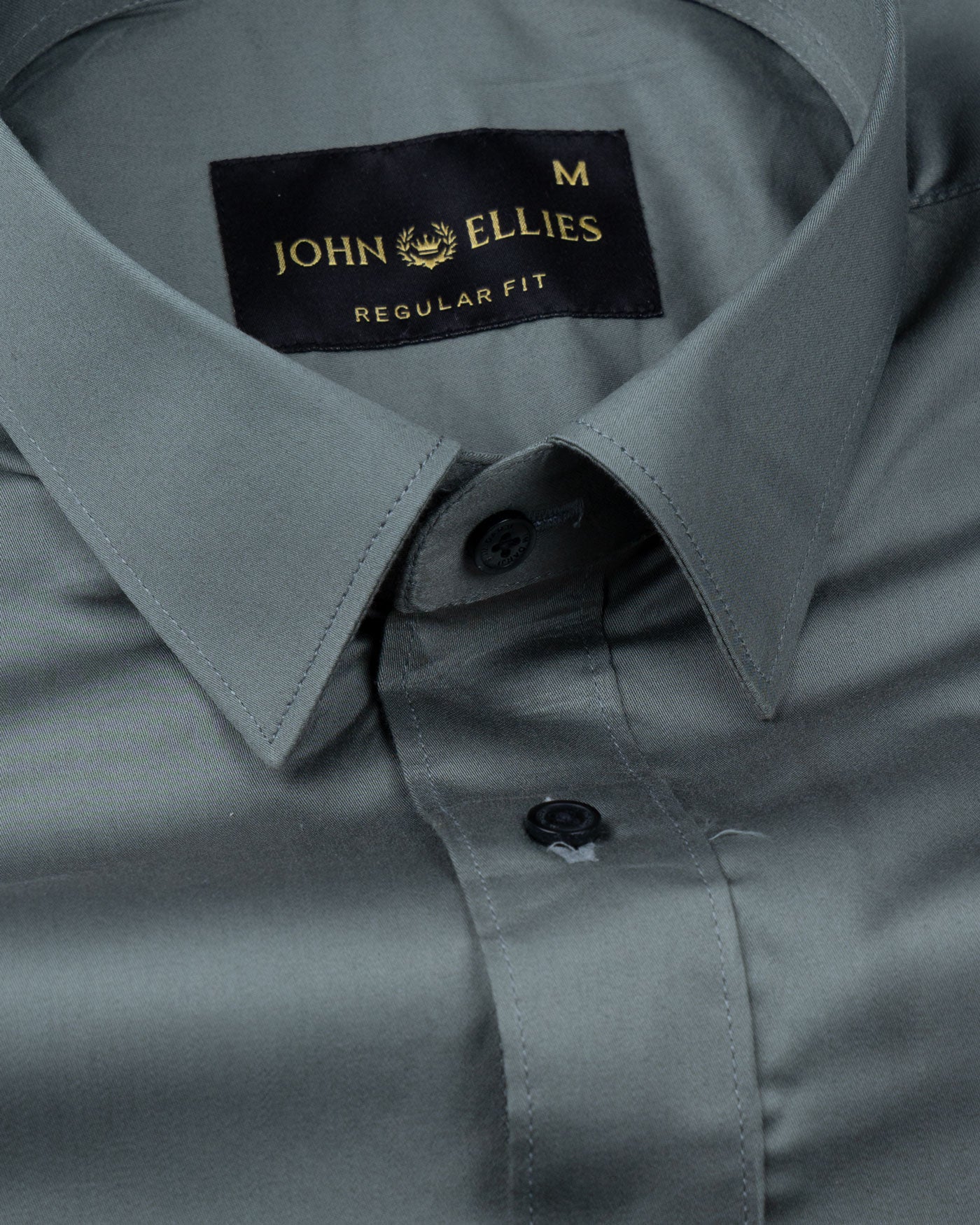 Frendix Teal Front Placket Giza Cotton Shirt - John Ellies