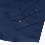 Frendix Navy Blue Front Placket Giza Cotton Shirt - John Ellies