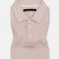 Persien Cream Cotton Textured Polo T-Shirt - John Ellies