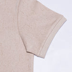 Persien Cream Cotton Textured Polo T-Shirt - John Ellies