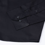 Frendix Black Front Placket Giza Cotton Shirt - John Ellies