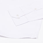 Jovess White Plain Cotton Linen Blend Shirt - John Ellies