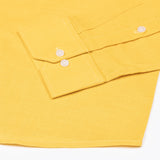 Jovess Yellow Plain Cotton Linen Blend Shirt - John Ellies