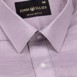 Jovess Tan Plain Cotton Linen Blend Shirt - John Ellies