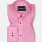 Jovess Pink Plain Cotton Linen Blend Shirt - John Ellies