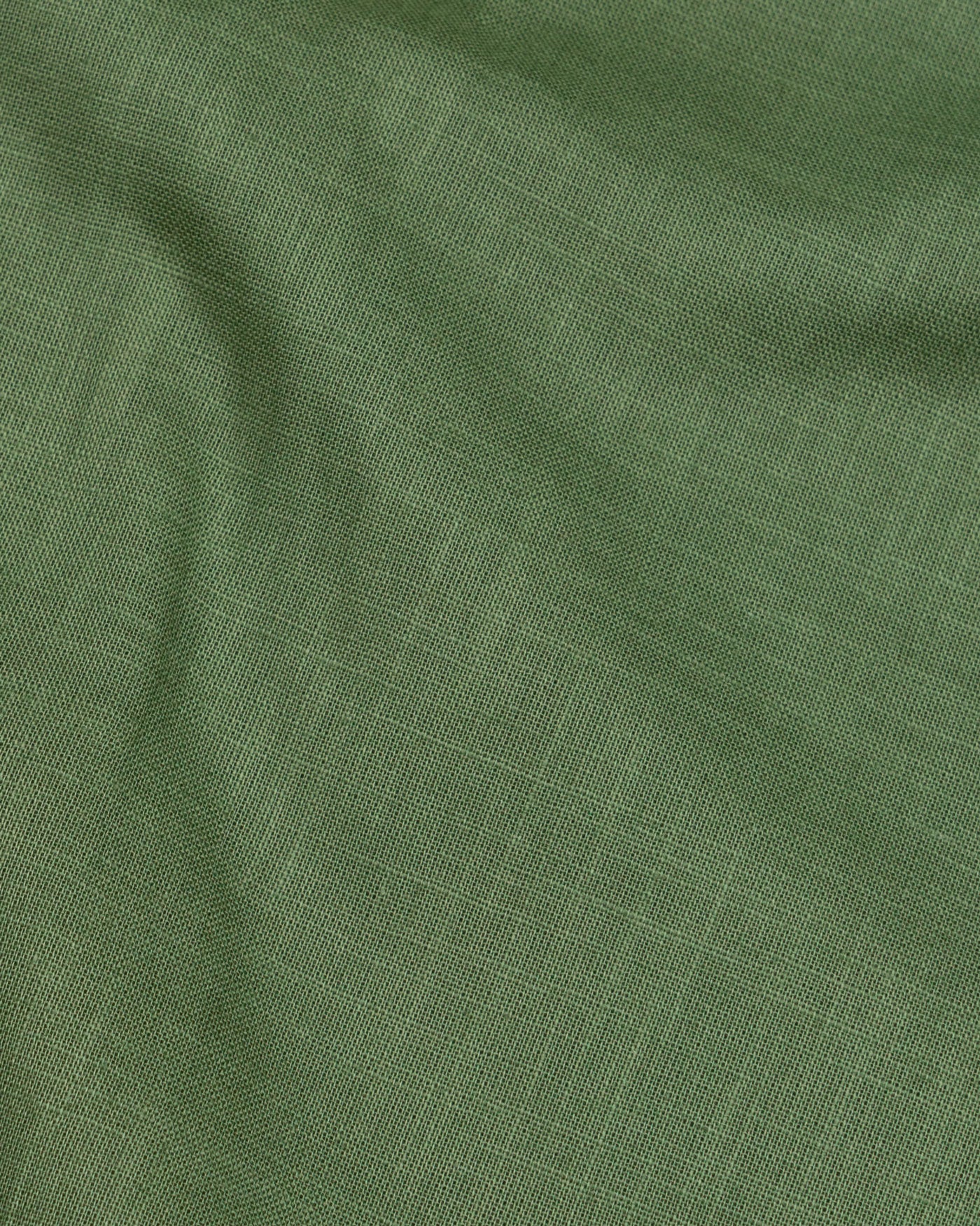 Jovess Green Plain Cotton Linen Blend Shirt - John Ellies