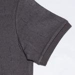 Persien Grey Cotton Textured Polo T-Shirt - John Ellies