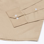 Arista Tan Plain Cotton Shirt - John Ellies