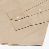 Arista Tan Plain Cotton Shirt - John Ellies