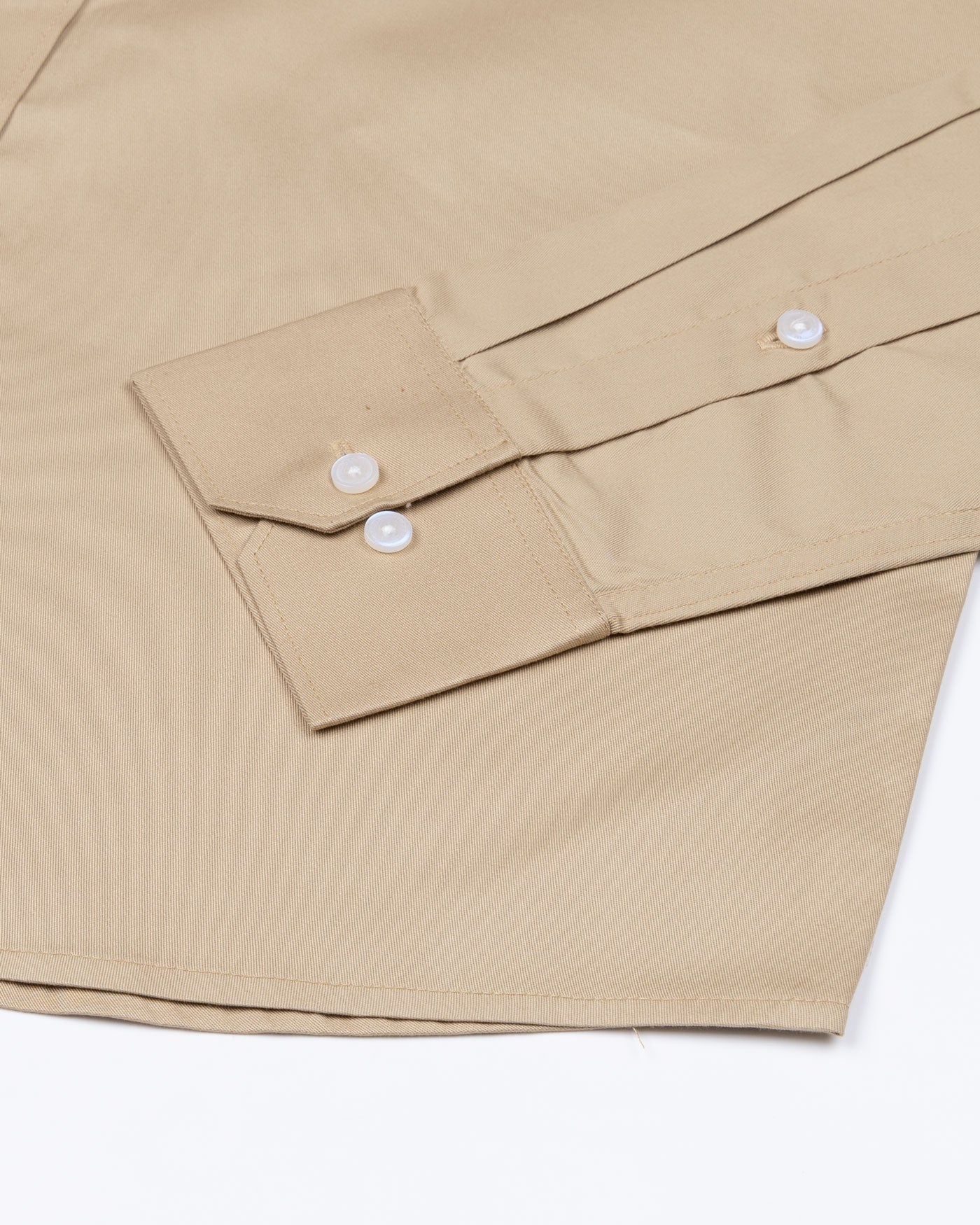 Arista Tan Plain Cotton Shirt - John Ellies