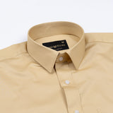 Arista Gold Plain Cotton Shirt - John Ellies