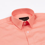 Arista Orange Plain Cotton Shirt - John Ellies