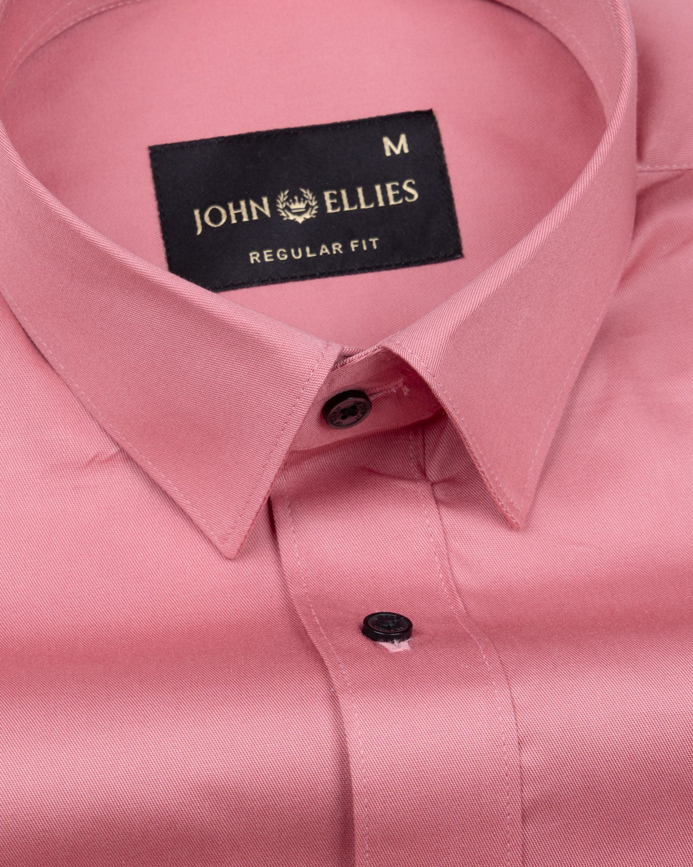 Arista Pink Plain Cotton Shirt - John Ellies