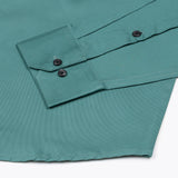 Arista Teal Plain Cotton Shirt - John Ellies