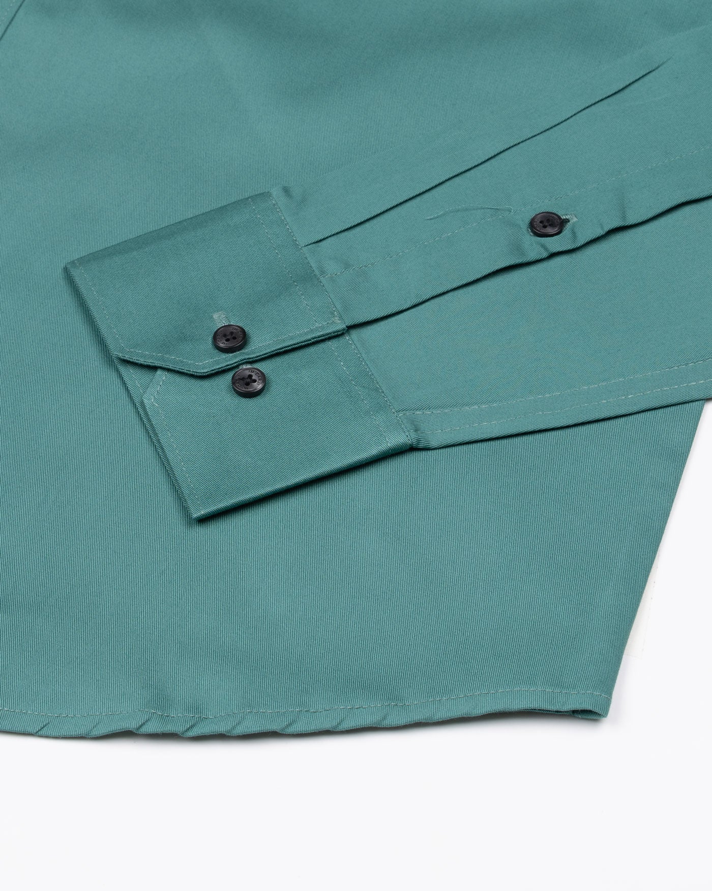 Arista Teal Plain Cotton Shirt - John Ellies