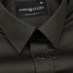 Arista Green Plain Cotton Shirt - John Ellies