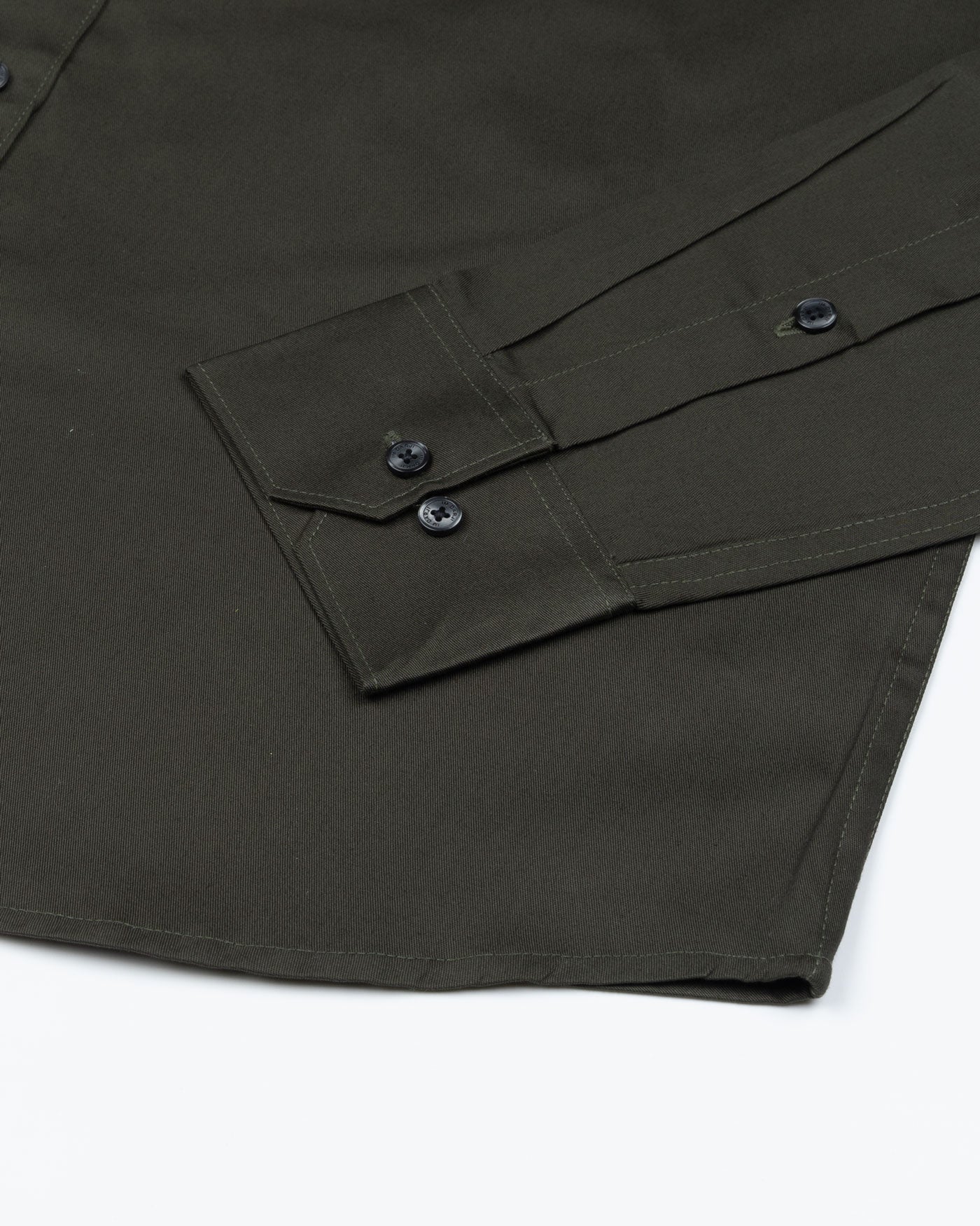 Arista Green Plain Cotton Shirt - John Ellies