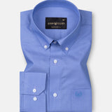 Plexon Blue Premium Cotton Shirt - John Ellies