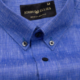 Rovica Royal Blue Premium Linen Button Down Shirt - John Ellies