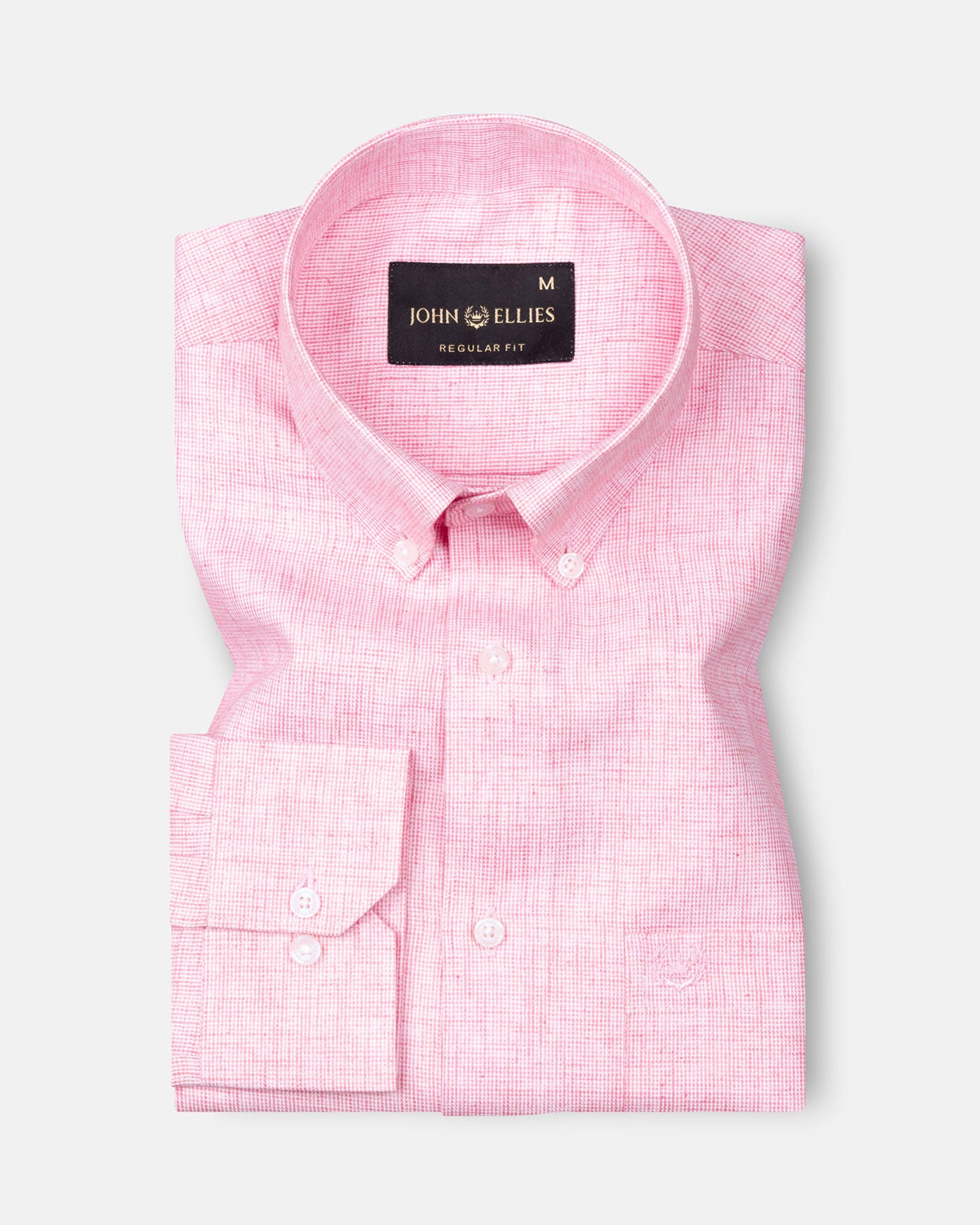 Rovica Pink Premium Linen Button Down Shirt - John Ellies