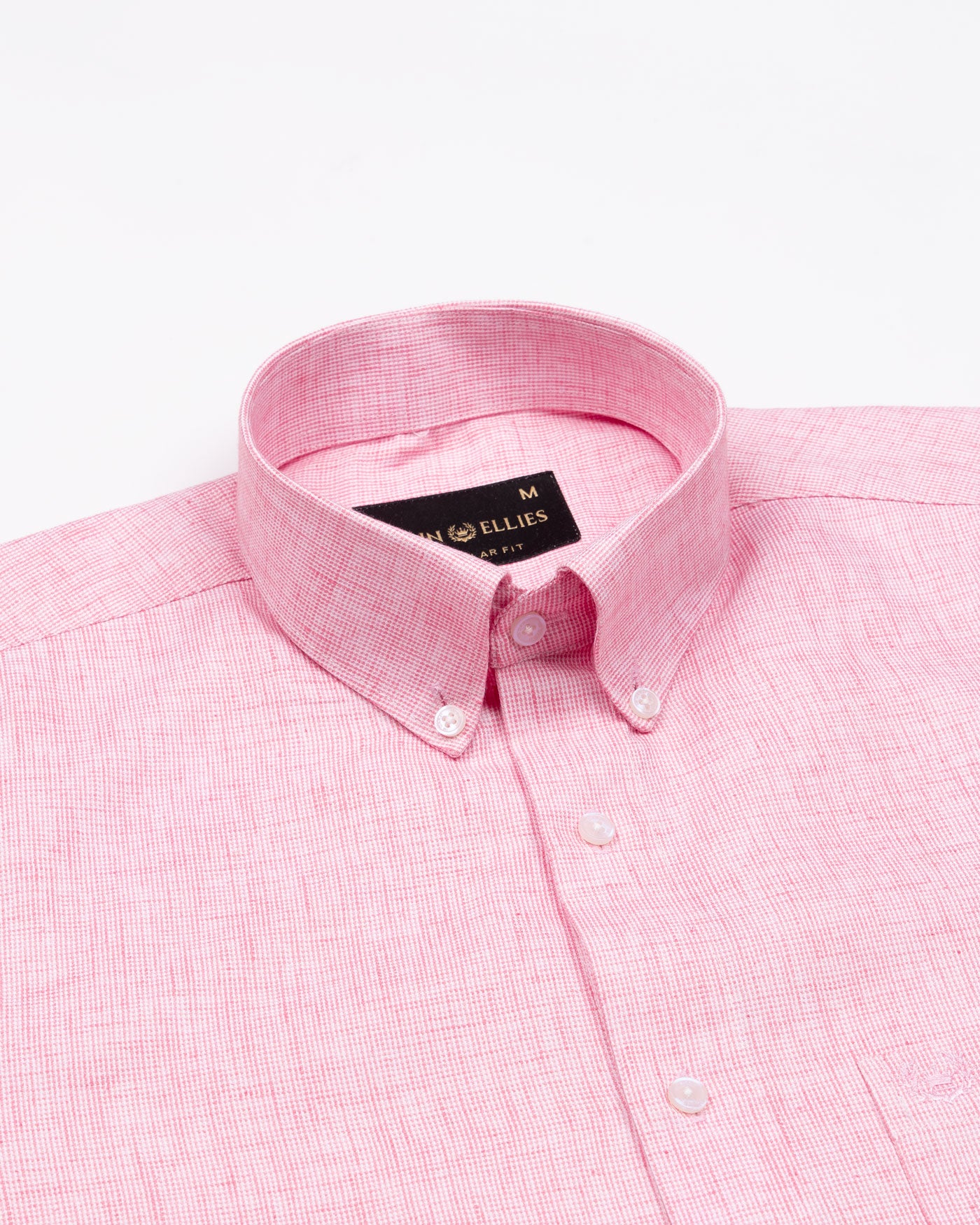 Rovica Pink Premium Linen Button Down Shirt - John Ellies