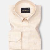 Rovica Cream Premium Linen Button Down Shirt - John Ellies