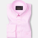 Structon Pink Textured Cotton Shirt - John Ellies