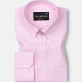 Structon Light Pink Textured Cotton Shirt - John Ellies