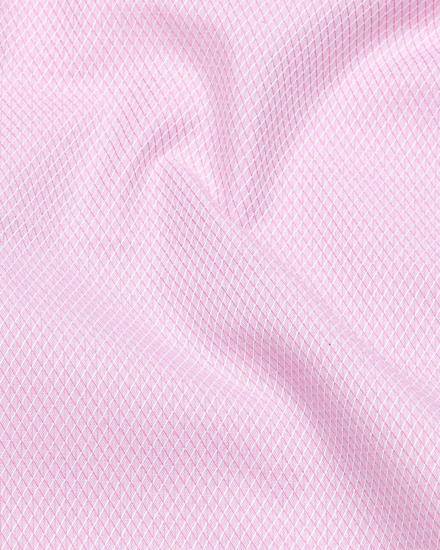 Structon Light Pink Textured Cotton Shirt - John Ellies