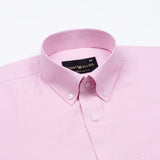 Structon Light Pink Textured Cotton Shirt - John Ellies