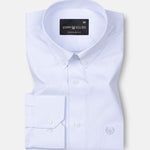 Structon Light SkyBlue Textured Cotton Shirt - John Ellies