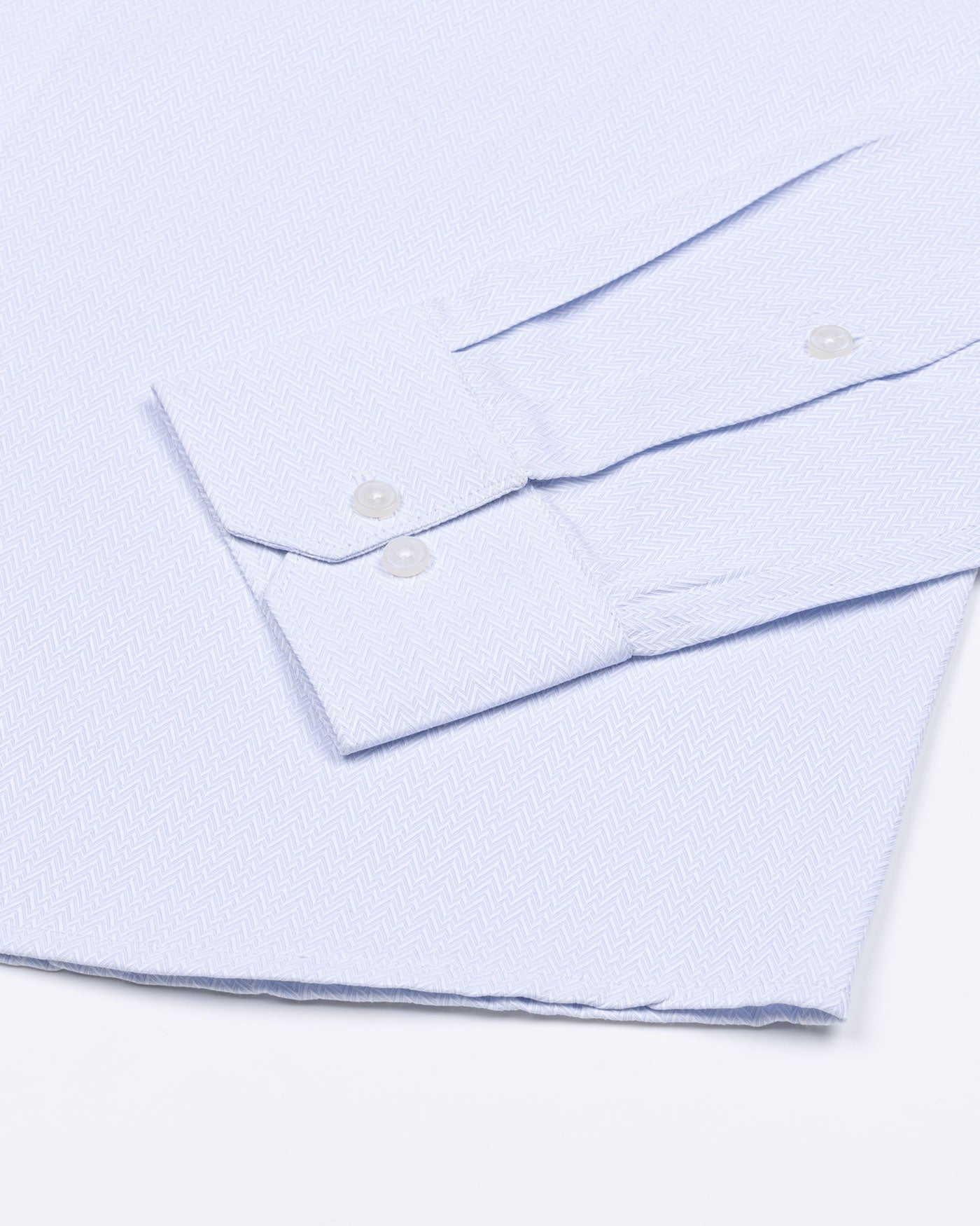 Structon Light SkyBlue Textured Cotton Shirt - John Ellies