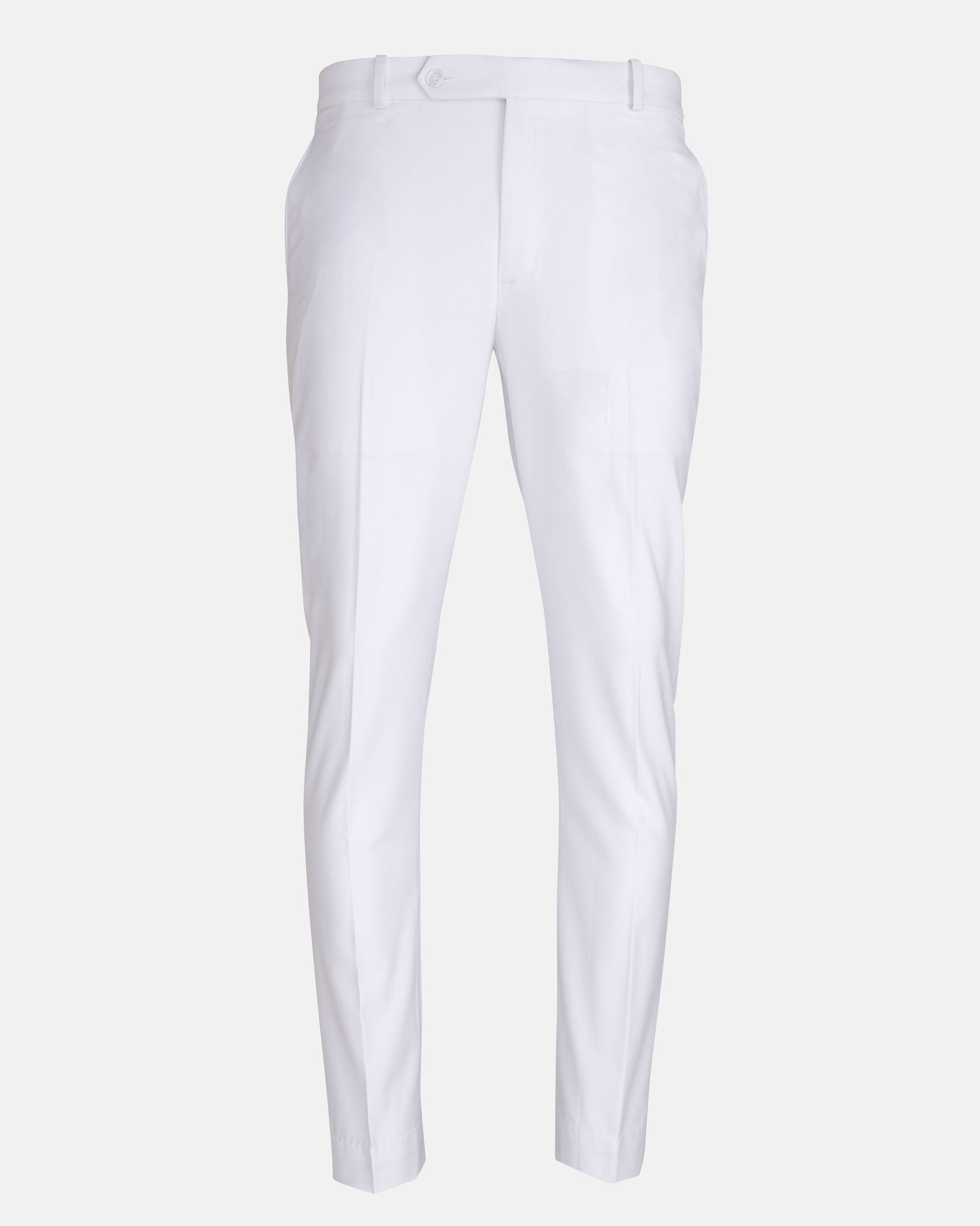Brant White Formal Cotton Pant - John Ellies