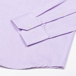 Structon Lavender Textured Cotton Shirt - John Ellies